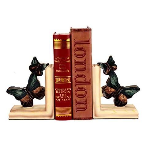 Expanding Datei Halter Buchstützen Vintage Dekoration Buchstützen paar Harz Schmetterling Figur Dekoration 6 Zoll Desktop Buchstützen Cover