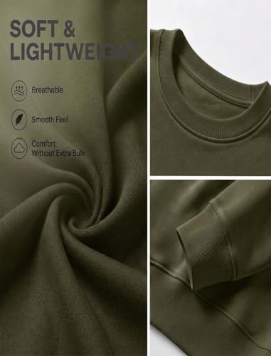 LETSEE Cropped Sweatshirt for Women Long Sleeve Crewneck Workout Pullover — view 6