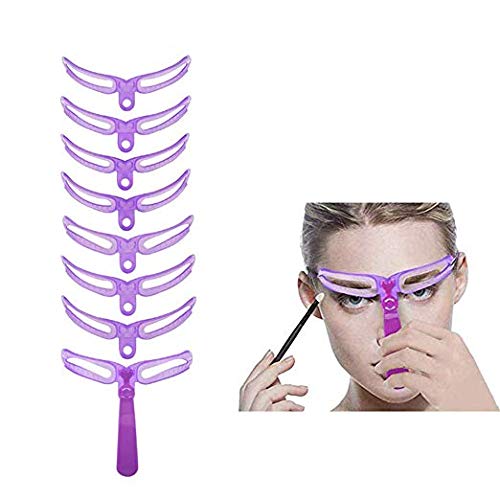Eyebrow Stencil,8 Styles Eyebrow Shapes DIY Grooming Stencil Kit Shaping Templates,Eyebrow Stencils Reusable Eyebrow Drawing Guide Card Brow Shaping Template DIY Easy Makeup Tools Eyebrow Razor