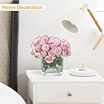 Set of 4 Square Glass Vases 5" x5" x 5", Clear Cube Flower Vases for Wedding Centerpieces, Candle Holders for Home Decor Party Events Ceremony - Image 4