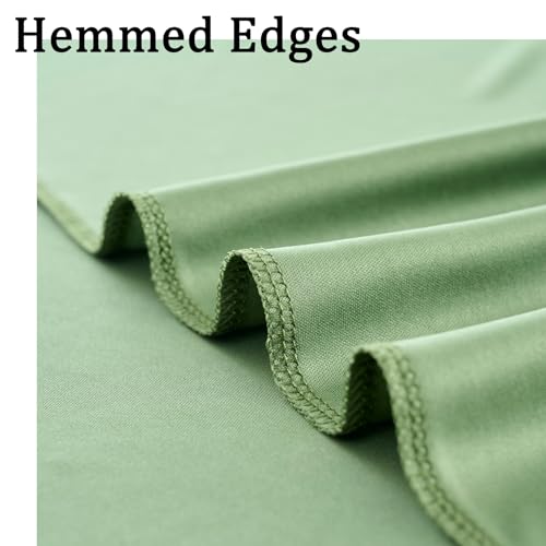 NSSONBEN 40ft x 10ft Wrinkle Free Sage Green Backdrop Curtains for Parties, 8 Panels 5x10ft Thick Fabric Photo Backdrop Drapes for Wedding Party Background Birthday Decoration by NSSONBEN - Used condition - Image 4