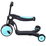 ★ PARA NIÑOS Y NIÑOS: un scooter 5 en 1 para sentarse o andar en scooter para niños de 3 a 8 años. Un diseño innovador y elegante que puede transformar el scooter en 5 modos diferentes sin ninguna herramienta. El patinete combinado, la bicicleta de equilibrio, el triciclo, la bicicleta de aprendizaje y el automóvil para caminar totalizan 5 modos diferentes, todo en uno, cinco diversiones diferentes para niños de 2 a 6 años (50 kg), la altura máxima del manillar es de 80 cm.