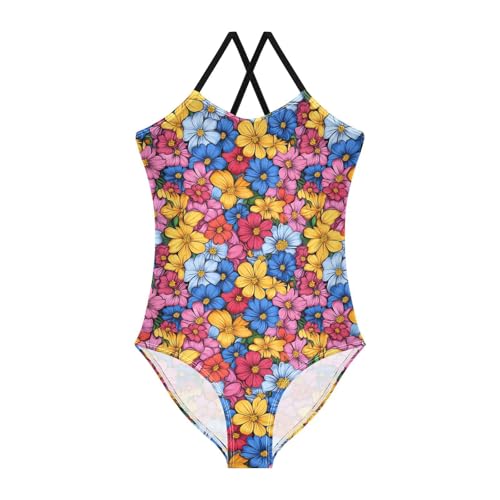 KLL Girls Swimsuit 1-Piecing Beach Swimwear Girls Bathing Suits