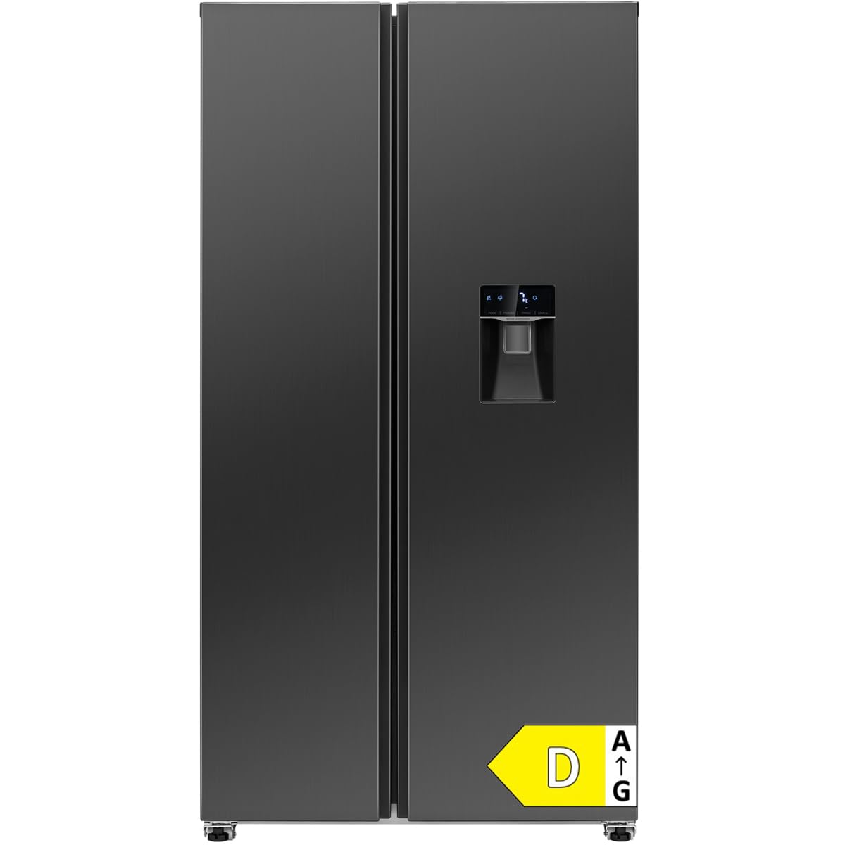 Frigorifero side-by-side Bomann®, Dispenser d'acqua con serbatoio, Classe energetica D, 177 cm, No Frost, Garanzia compressore di 5 anni, Frigorifero con scomparto congelatore