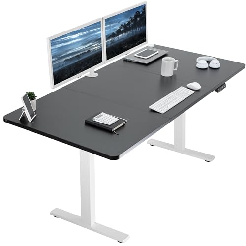 Image of Electric Standing Desk with Push Button Memory Controller by VIVO