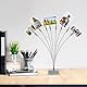 Foto Inhaber – rosenice 8-branch Baum Stil Karte Note Schreibtisch Memo Clips Halter (Silber)