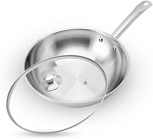 Wok de acero inoxidable con mango desmontable miniatura 3