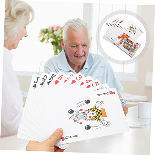 Milisten Jumbo Spielkarten Fach Groß Langlebige Poker Karten für Party und Erwachsenengerecht Robustes Material Leicht Tragbar für Familien und Themenfeiern – Bild 4