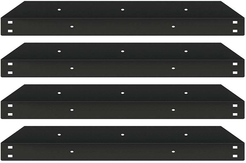 ROCKLER Stretcher Rock-Steady Shop Stand (Pack of 4) - 20''L Power Tool Stand Stretcher w/ 14-Gauge Steel - Black Powder Coat Wood Working Tools and Accessories – Ideal Woodworking Gifts for Men