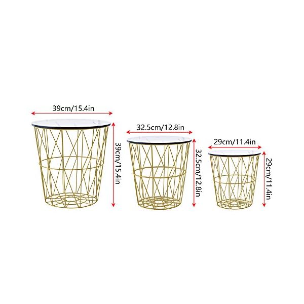 MeJa Round 3-pcs set End Table - Image 6