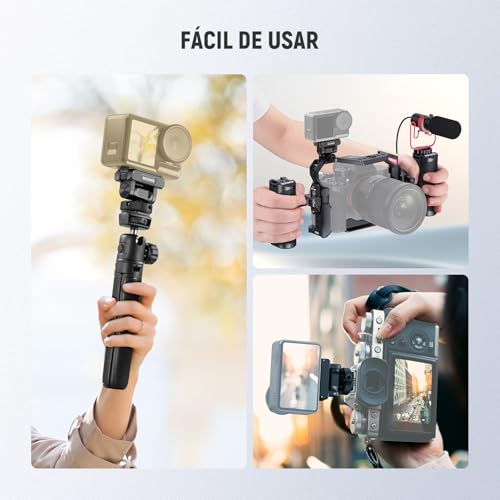 NEEWER Accesorios Montaje Magnético Compatibles con dji Osmo Action 5 Pro / 4/3, Adaptador Cámara Acción con Inclinación 160° y Liberación Rápida, Zapata Fría, Rosca 1/4", Paño de Limpieza, AC012 - imagen 9