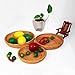 MINGZHE 3pcs Round Bread baskets, Rattan Storage Basket Fruit Basket, Decorative Basket Wicker Bowl for Nuts, Candy Catch All Dish, Storage, Coffee Table, Brown