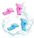 [Recibirás] extensiones de grifo de silicona 2p rojo y 2p azul