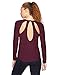 Produktbild Under Armour Damen Pindot Öffnen Zurück LS Langarmshirt, Dark Maroon/Black/Tonal, M