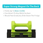 Magnetic Spice Rack for Refrigerator Magnetic Fridge Shelf for Kitchen Magnetic Shelves for Fridge 4 Pack Black - Image 3