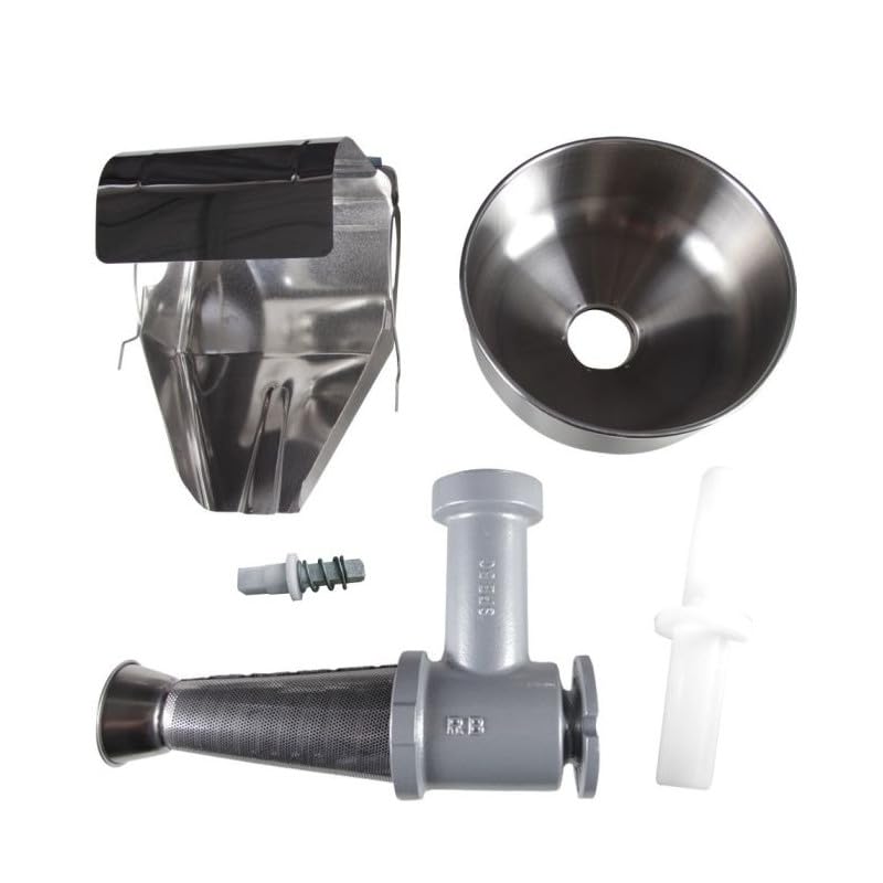 Presse Tomates Électrique Inox 450W - Extracteur de Jus Fruits & Légumes Tendres - Professionnel