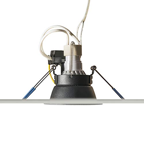 QAZQA + Faretto da incasso oneon trimless 50 - Moderno - Acciaio - Nero
