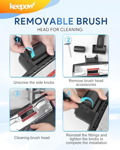 KEEPOW Vacuum Cleaner Replacement Head Brush 35 mm for Miele S1 S2 S4 S5 S6 S8, Complete C1 C2 C3 Compact C1 C2 C3 Classic C1, Floor Nozzle Tool Brush for Miele Vacuum Cleaners - Image 5