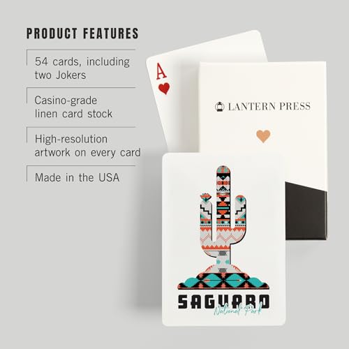 Baraja de poker Lantern Press con 52 cartas miniatura 3