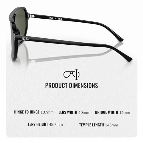 Image of Ray-Ban RB2205 BILL ONE Square-Round Shaped Sunglasses for Men & Women with Official RAYBAN Eyewear Kit