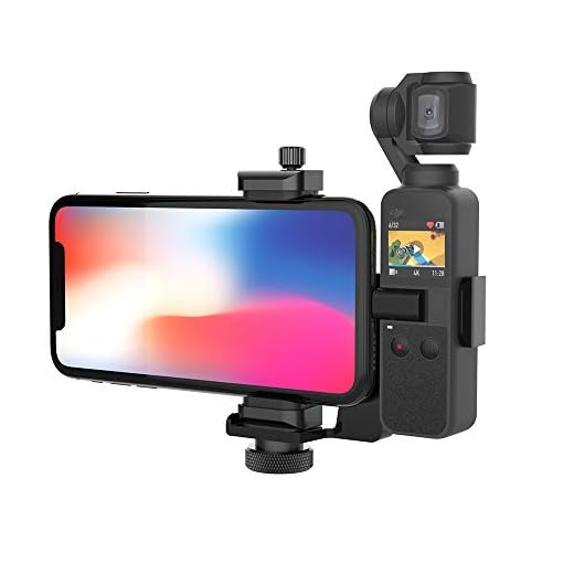 Smatree Accesorios de Soporte de Montaje para dji OSMO Pocket y teléfono Celular