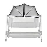 UQBEUQ Bassinet Cover for Cats, Portable Bassinet Mosquito Net Cover with Two-Way Zipper, Polyerster Mesh Screen Universal Mosquito Net to Keep Pets Bugs Out of Baby (Black)