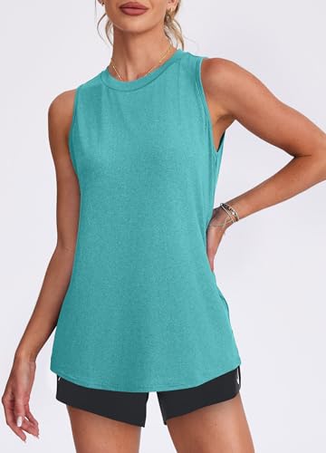 Image of Womens Workout Tank Tops Lightweight Sleeveless Shirts for Women Loose Fit Tops for Athletic Running Tennis Yoga