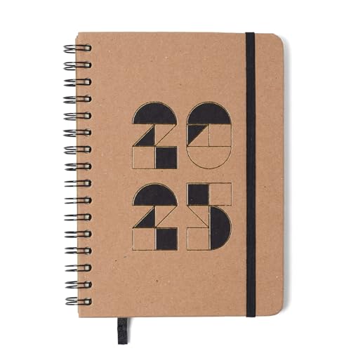 Agenda Planner Wire-O 2025 Kraft Semanal Anotações A5 2025, Cicero