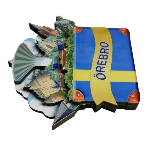 Imán Decorativo Turístico de Refrigerador Suecia miniatura 6