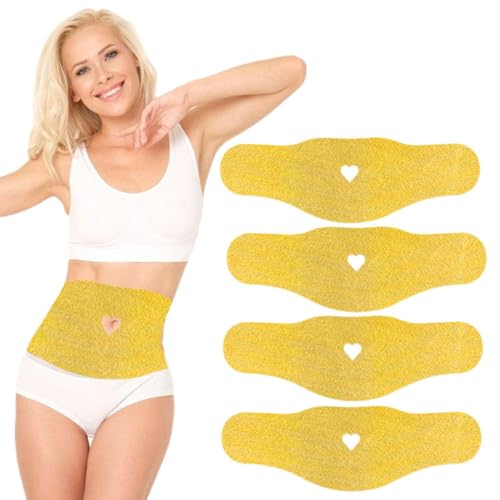 Confezione Da 4 Cerotti Rassodanti Girovita, Cerotti Antirughe Girovita, Cerotti Cura Corpo, Cerotti Modellanti Per Donna, Cerotti Rassodanti Girovita E Rassodanti Pancia