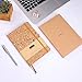 Keegood Dotted Bullet Journals Notebook,Hardcover Executive Writing Notebooks with Pocket,8.5*5.8 Inch A5 Cork Journal 192 Pages Thick Paper with Pen Loop for Office School Suppliers
