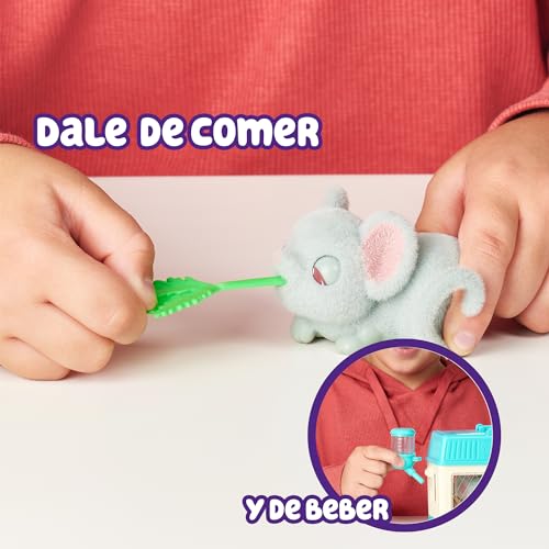 Little Live Pets - Mama Surprise Minis Mouse, Ratoncito de Peluche con Sonidos y Movimientos, Que Tiene bebés, Mascota interactiva, Juguete para niños y niñas +5 años de Edad - imagen 4