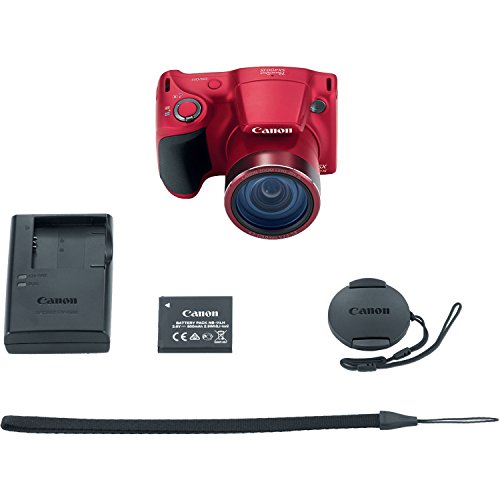 Image of Canon Powershot SX400 is 16.0 MP Digital Camera with 30x Optical Zoom and 720p HD Video (Red)