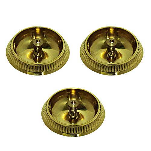 Lampe Puja Diya en laiton traditionnel Kubera Nanda lot de 3 Frienemy