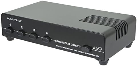 Monoprice Speaker Selector With Volume Control 4-Channel 109995