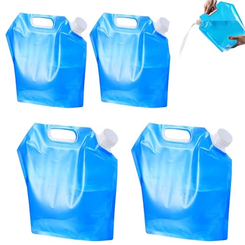 Tanica per Acqua Pieghevole,Tanica Acqua da 5 e 10 Litri - Funzionale Fusto Acqua per Camper, Tanica Alimentare con Rubinetto, Termos Acqua, Taniche per Acqua e Condensatore, Ideale per Viaggi