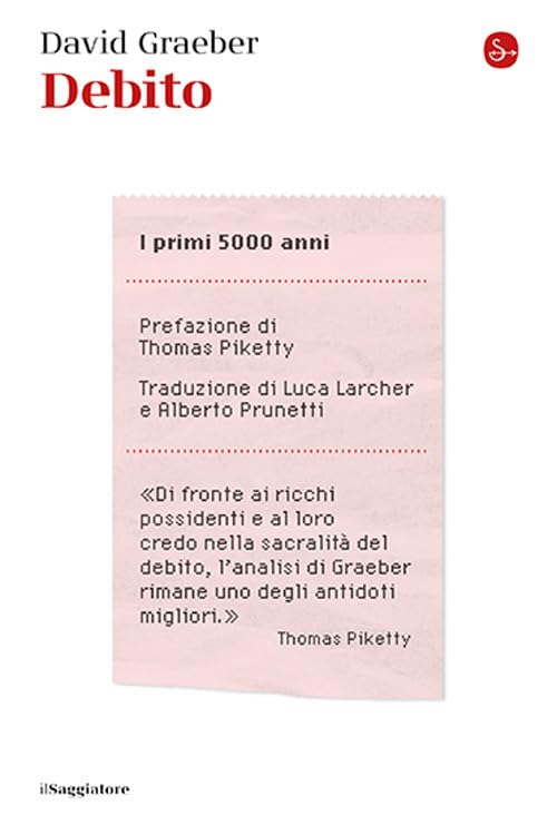 Copertina del libro Debito di David Graeber, edizione italiana