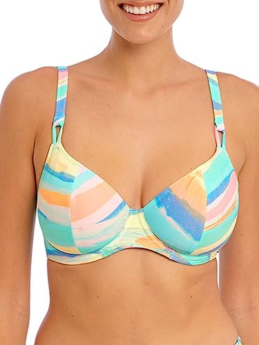 Freya Summer Reef Underwire Plunge Bikini Top Parte Superior, Agua, 85H para Mujer