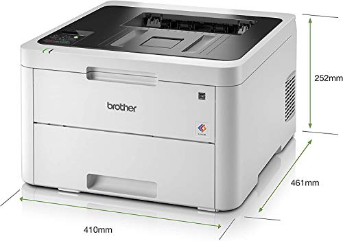 BROTHER HL-L3230CDW Colour LED Laser Printer with automatic 2-sided printing and wireless connectivity. 24ppm Mono and Colour, 250 sheets capacity - Image 3