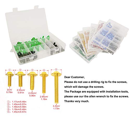 image for COBIKE Motorcycle Fairing Bolt Kit Screws Fasteners Fixing Sportbike f