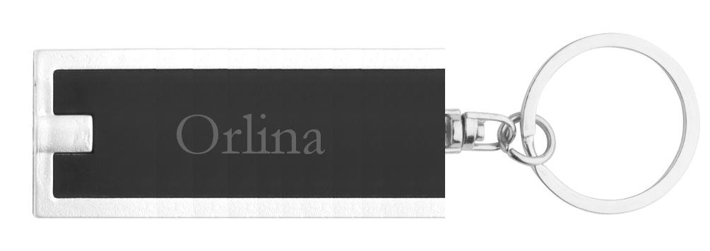 LED torch keychain with personalised name Orlina (first name/surname/nickname)