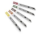 TEKTON 6885 U Shank Jigsaw Blade Assortment, 5 Piece