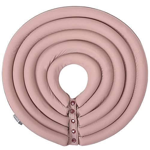 Dog Cone Collar, Inflatable Dog Neck Donut Collar Alternative After Surgery, Soft Protective Recovery Cone for Small Medium Large Dogs and Cats Puppies - Alternative Collar (Pink,XXL)