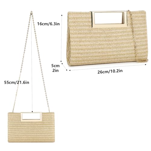 Image of Gurina Evening Clutch Purses for Women Formal Party Clutch Bags Cocktail Prom Fashion PU Leather Shoulder Handbags