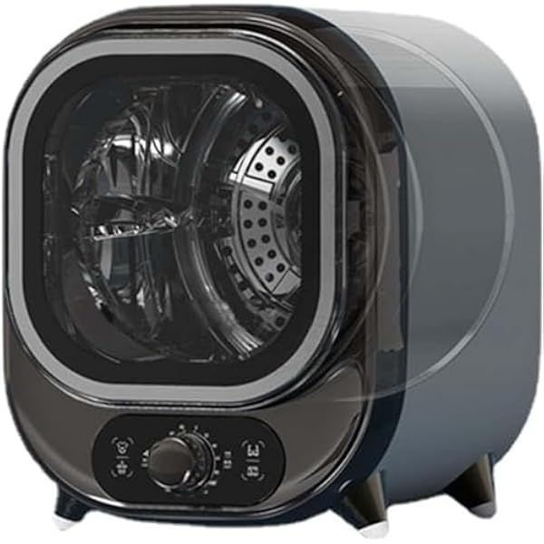 Kompaktowa Mini Suszarka Druzum 0.8kg Obciążenie 450W Przenośna suszarka spinowa z bębnem ze stali nierdzewnej zamontowane na ścianie urządzenie do małych przestrzeni wydajny system suszenia blatu
