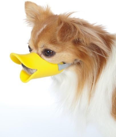 Amazon ペット用品 アヒルさん口輪 わんこの拾い食い 無駄吠え防止 痒み痛み対策に M 無駄吠え防止器具 通販
