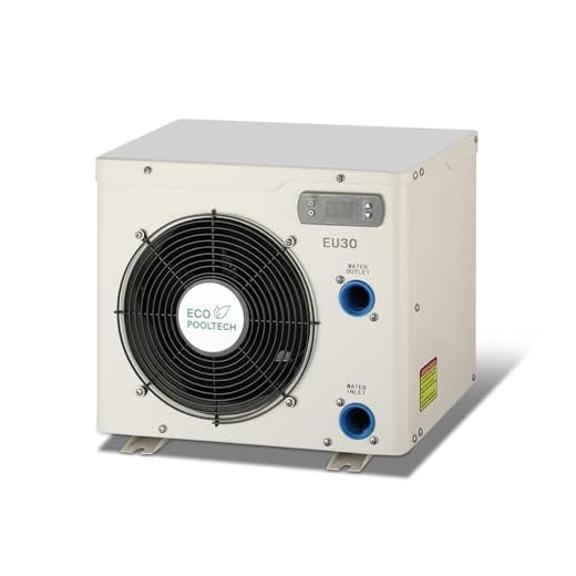 ECOPOOLTECH-Small Pool Heater for Above Ground Pools,Pool Heat Pump,10000BTU/hr,Up to 2000gallons,110V~120V/60Hz,Model EU30