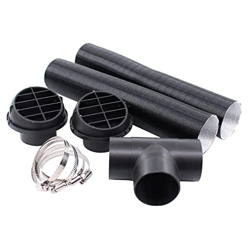 Liseng 60 Mm Heizungs-Zubehör-Set – Warmluftschlauch (Alufolie, 50 Cm), T-Stück, 2 Entlüftungsauslässe & 4 Schellen – Für Standheizungen (2 KW) Liseng 60 Mm Heizungs-Zubehör-Set – Warmluftschlauch (Alufolie, 50 Cm), T-Stück, 2 Entlüftungsauslässe & 4 Schellen – Für Standheizungen (2 KW)