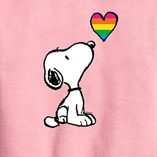 HYBRID APPAREL - Peanuts - Snoopy Rainbow Heart - Toddler & Youth Crewneck Fleece Sweatshirt2