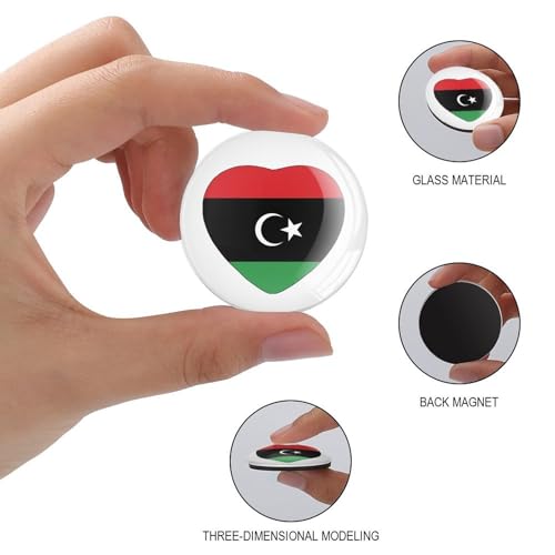 Imanes de nevera de Libia con imán potente para gabinete 4